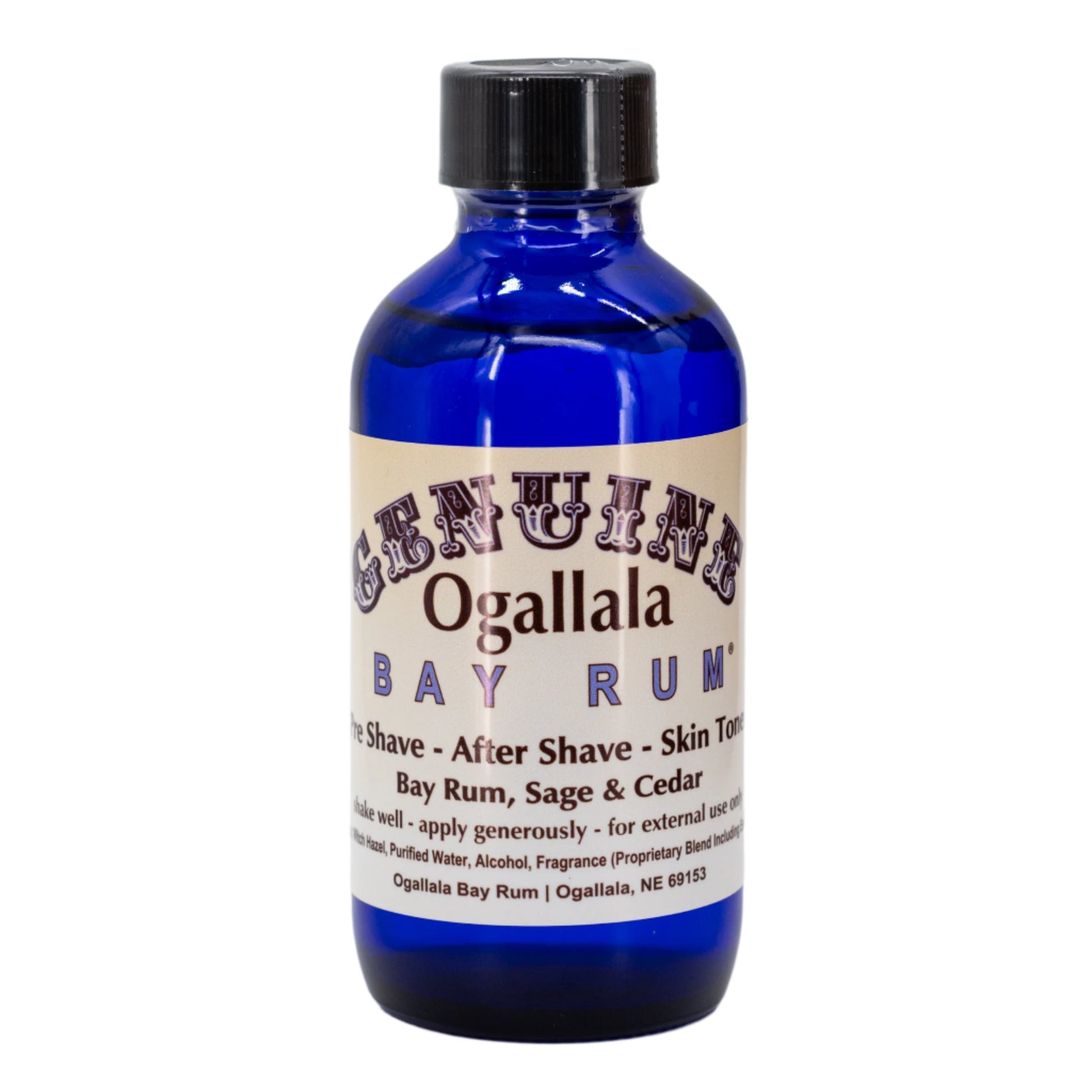 Bay Rum with Sage & Cedar Scented Aftershave | Multiple Sizes | Ogallala Bay Rum - Concordia Style Boutique
