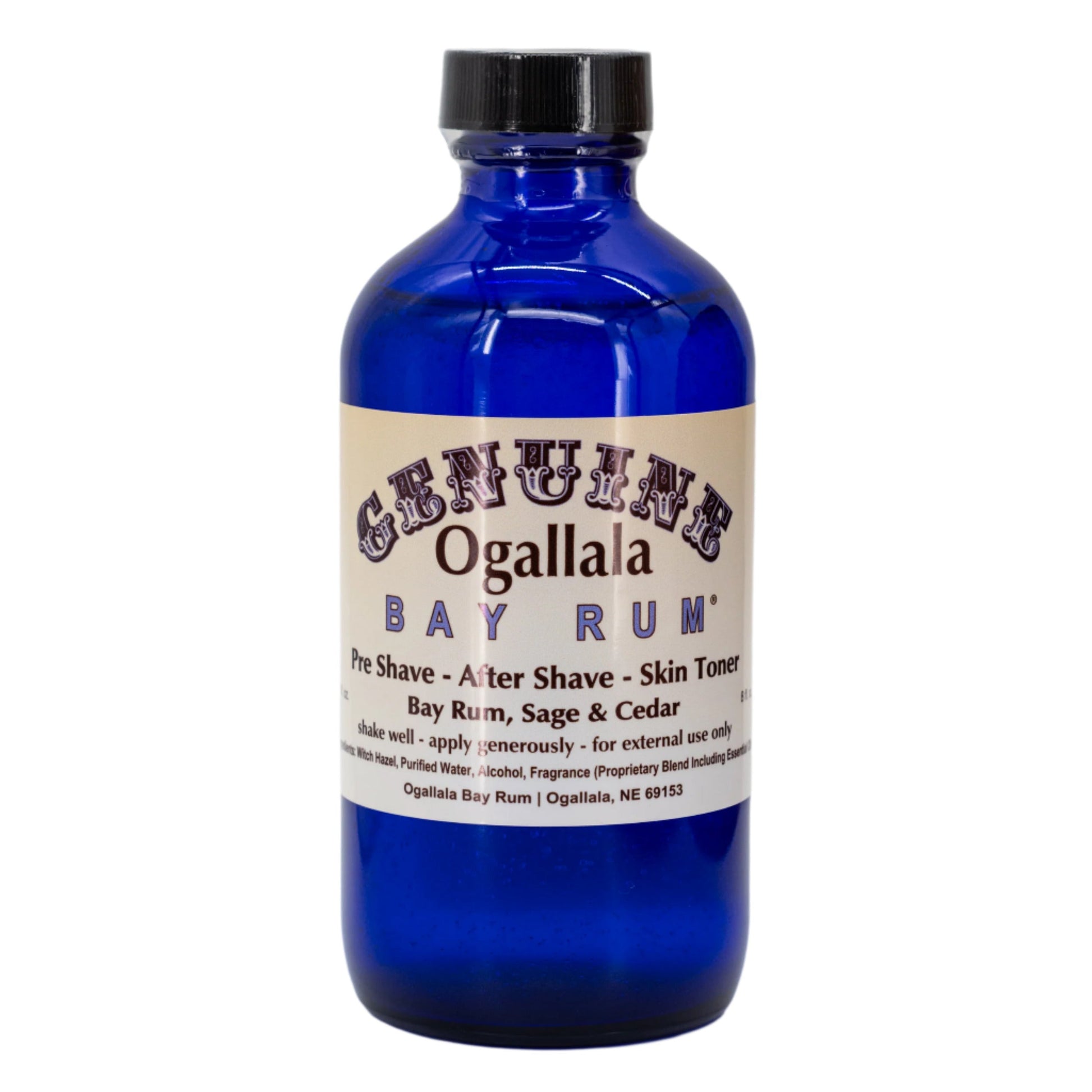 Bay Rum with Sage & Cedar Scented Aftershave | Multiple Sizes | Ogallala Bay Rum - Concordia Style Boutique