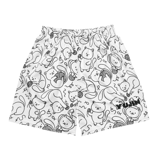 Playful Cat Mesh Shorts