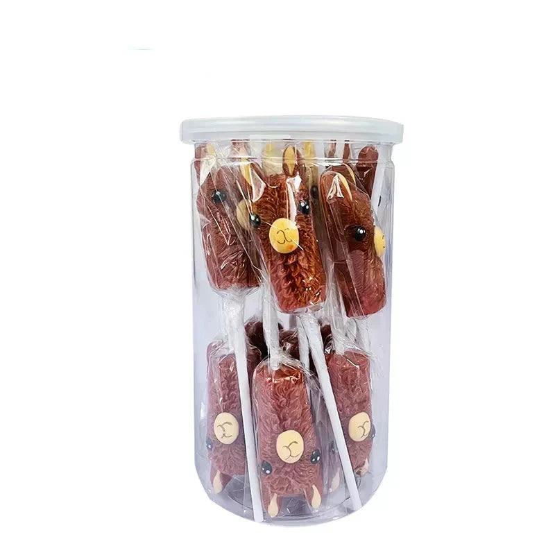 Alpaca Watching Lollipops