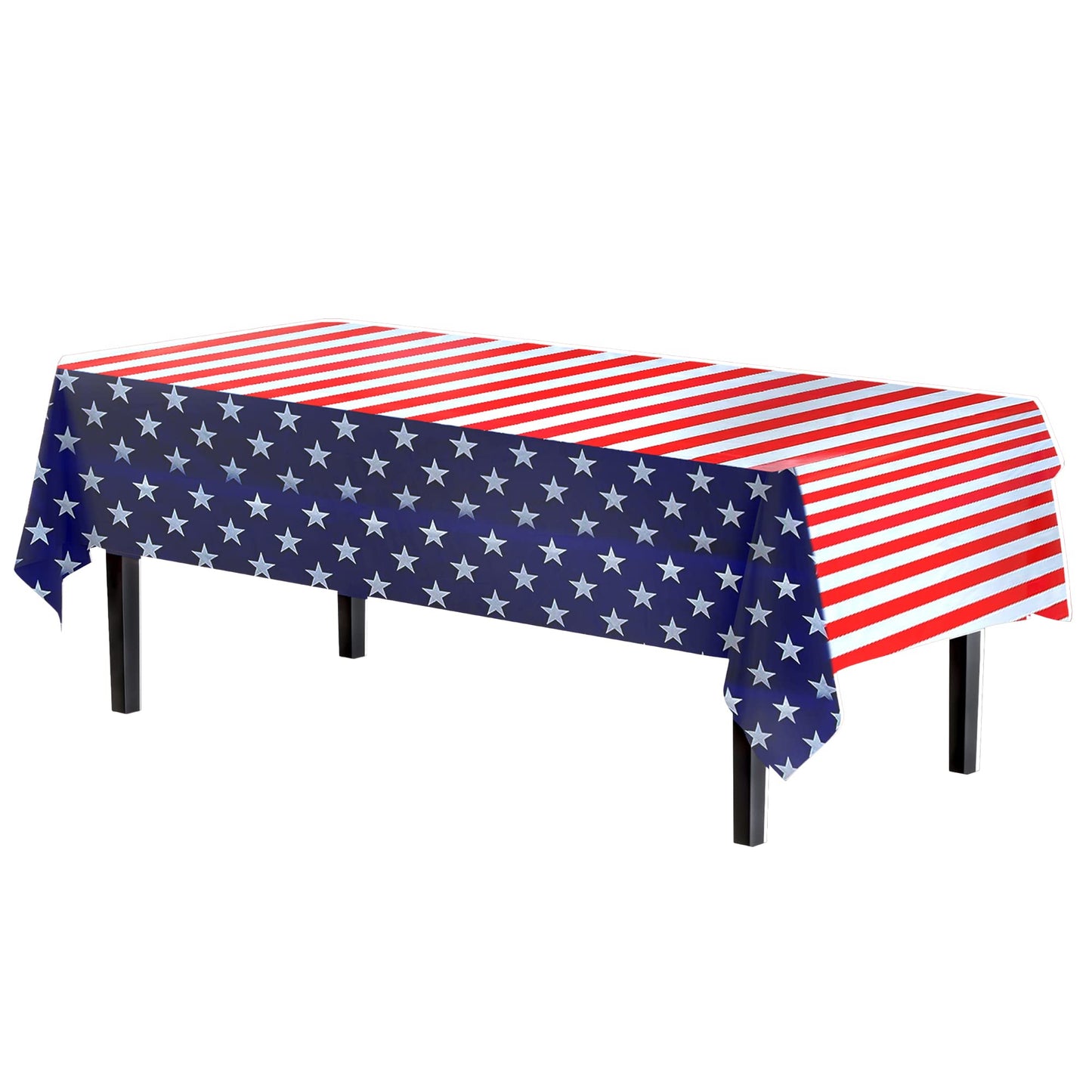 356 Piece Combo American Flag Themed Tableware Combo With Tablecloth