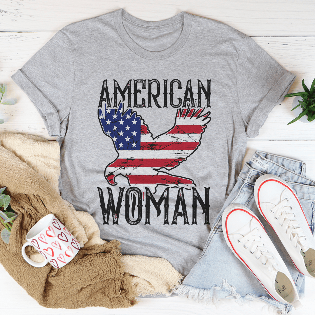 American Woman Eagle Tee - Concordia Style Boutique
