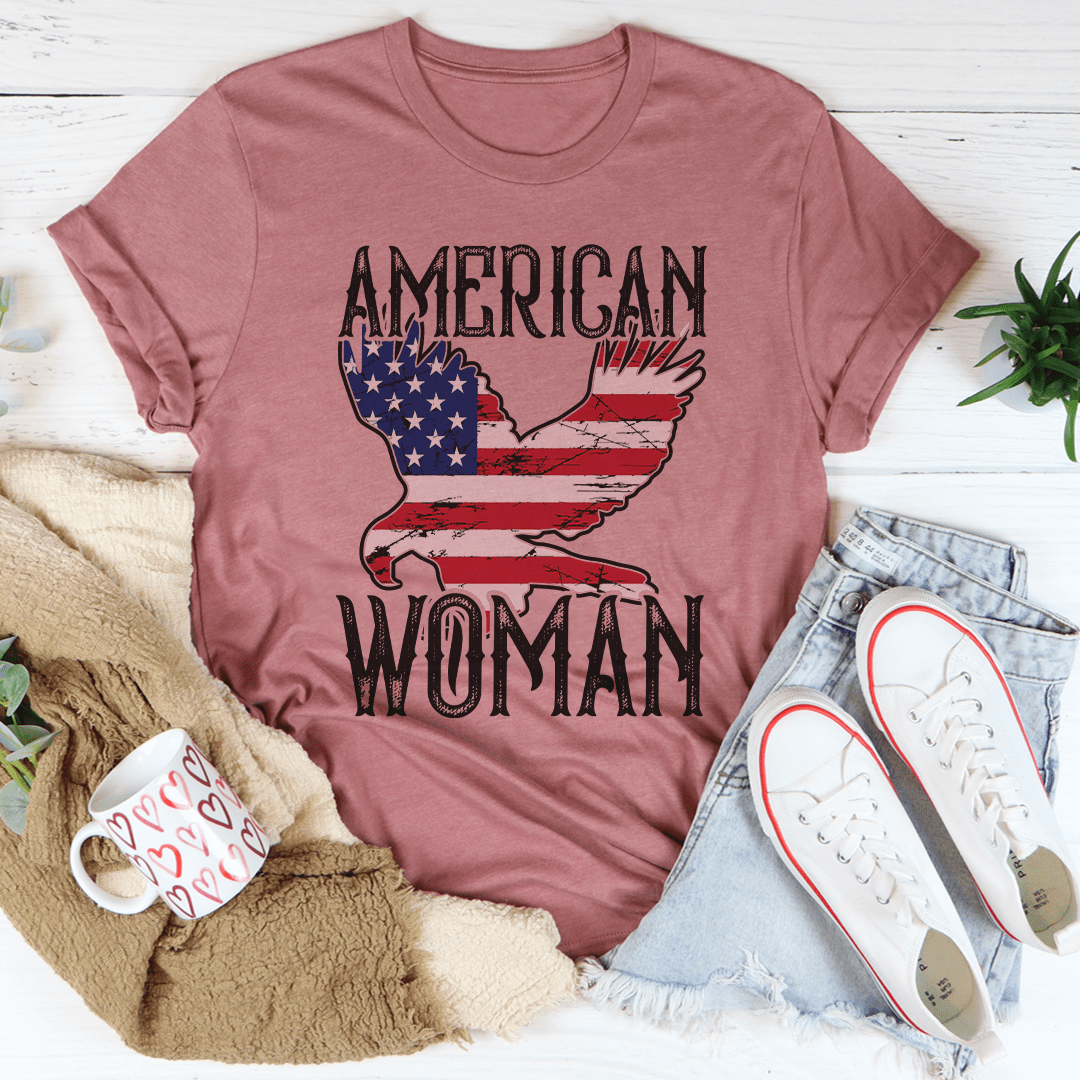 American Woman Eagle Tee - Concordia Style Boutique