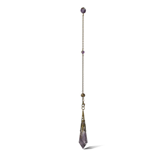 Amethyst Crystal Divination Pendulum - Concordia Style Boutique
