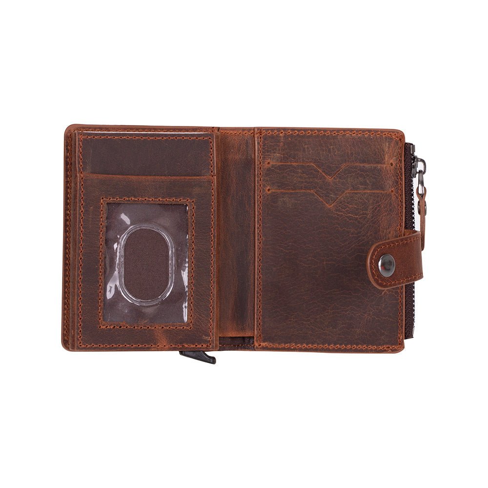 Andalusia Genuine Leather Pop-Up Cardholder with RFID Protection - Concordia Style Boutique