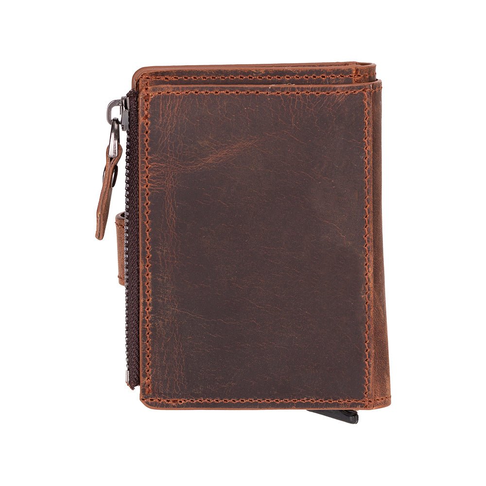 Andalusia Genuine Leather Pop-Up Cardholder with RFID Protection - Concordia Style Boutique