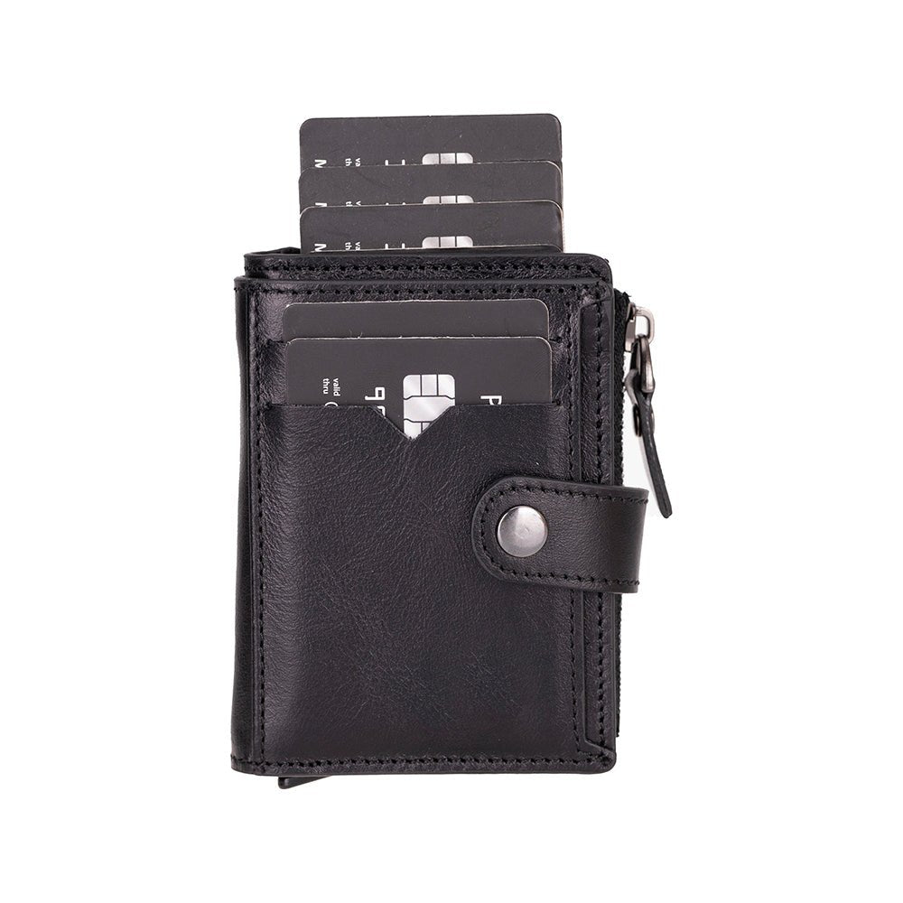 Andalusia Genuine Leather Pop-Up Cardholder with RFID Protection - Concordia Style Boutique