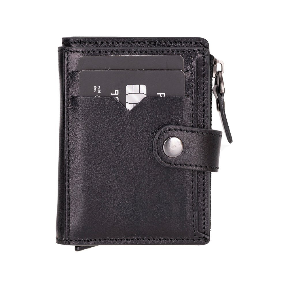 Andalusia Genuine Leather Pop-Up Cardholder with RFID Protection - Concordia Style Boutique