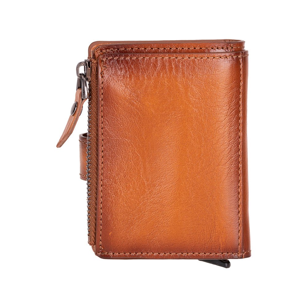 Andalusia Genuine Leather Pop-Up Cardholder with RFID Protection - Concordia Style Boutique