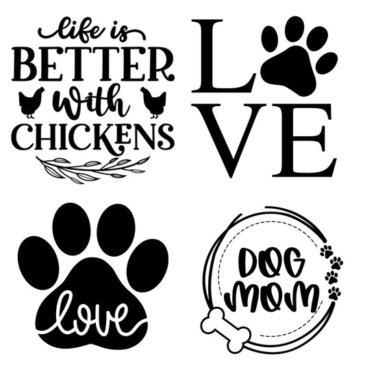 Laser Engraved Silicone Sleeves for Pet Lovers - Concordia Style Boutique