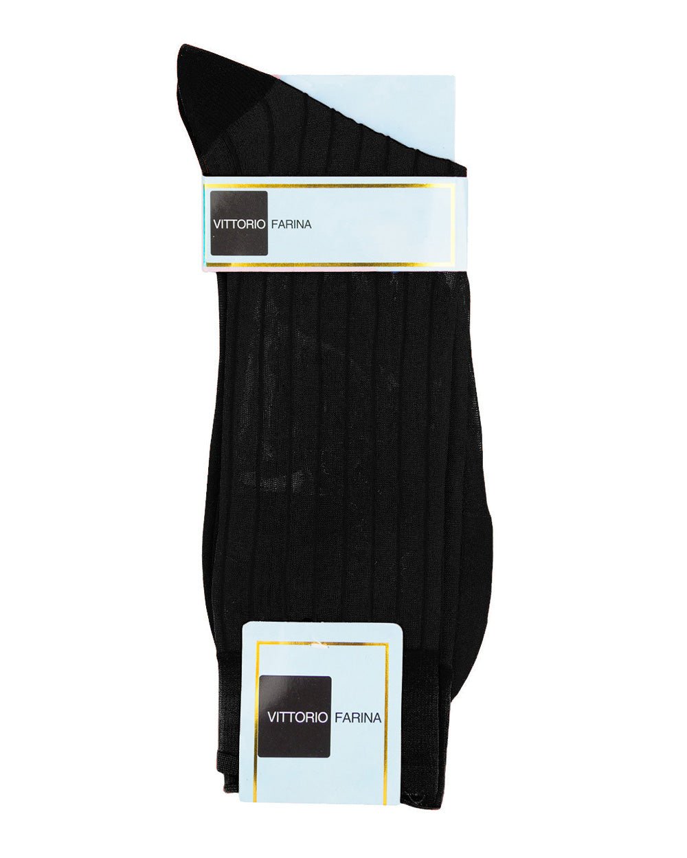 Vittorio Farina Men's Ribbed Shear Nylon Anklet Dress Socks