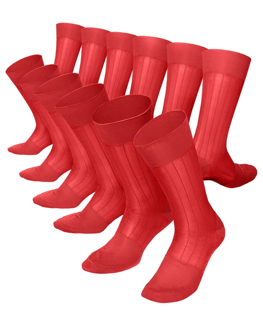 Vittorio Farina Men's Ribbed Shear Nylon Anklet Dress Socks