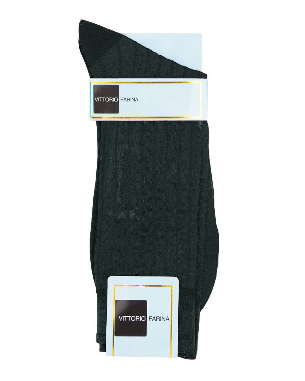 Vittorio Farina Men's Ribbed Shear Nylon Anklet Dress Socks