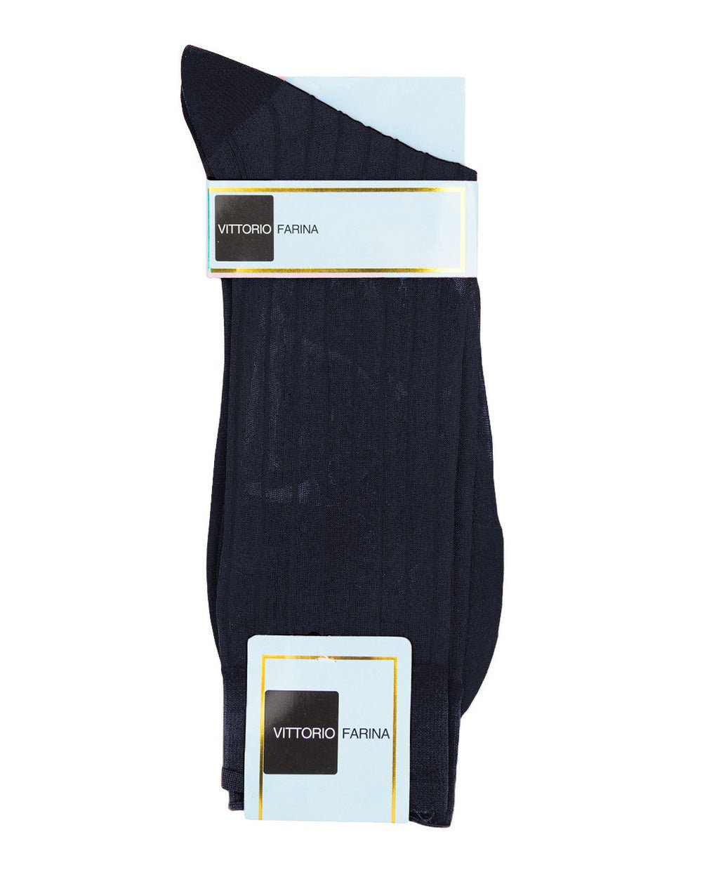 Vittorio Farina Men's Ribbed Shear Nylon Anklet Dress Socks