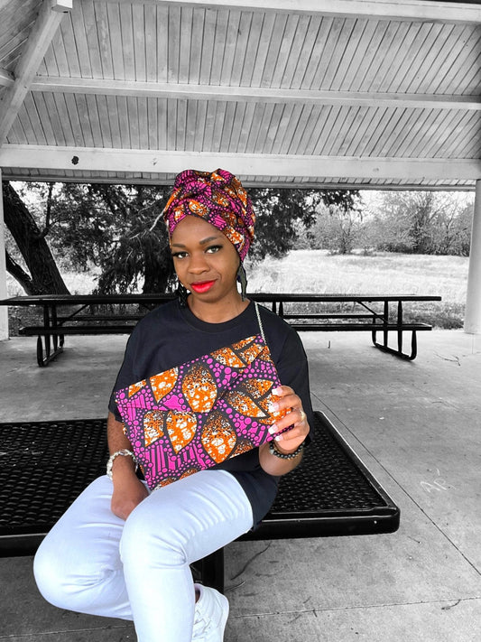 Ankara Purse and Head Wrap
