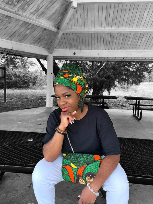 Ankara Purse and Head Wrap