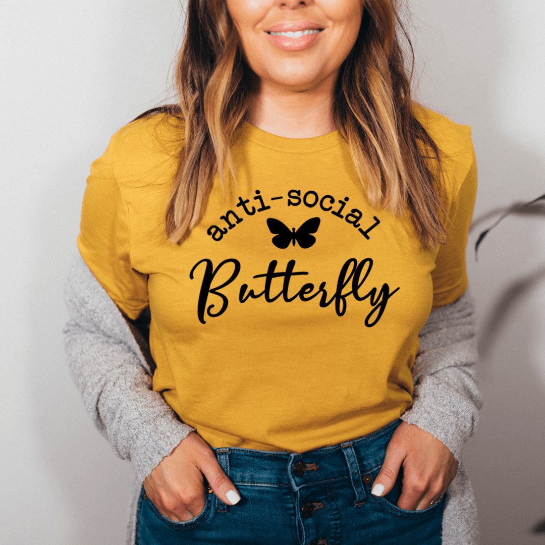 Anti Social Butterfly Tee - Concordia Style Boutique