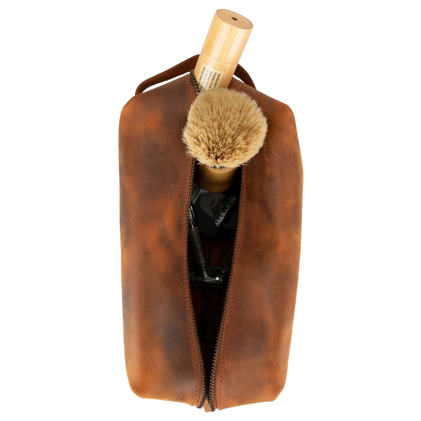 Oswego Men's Leather Dopp Kit & Small Travel Handbag - Concordia Style Boutique