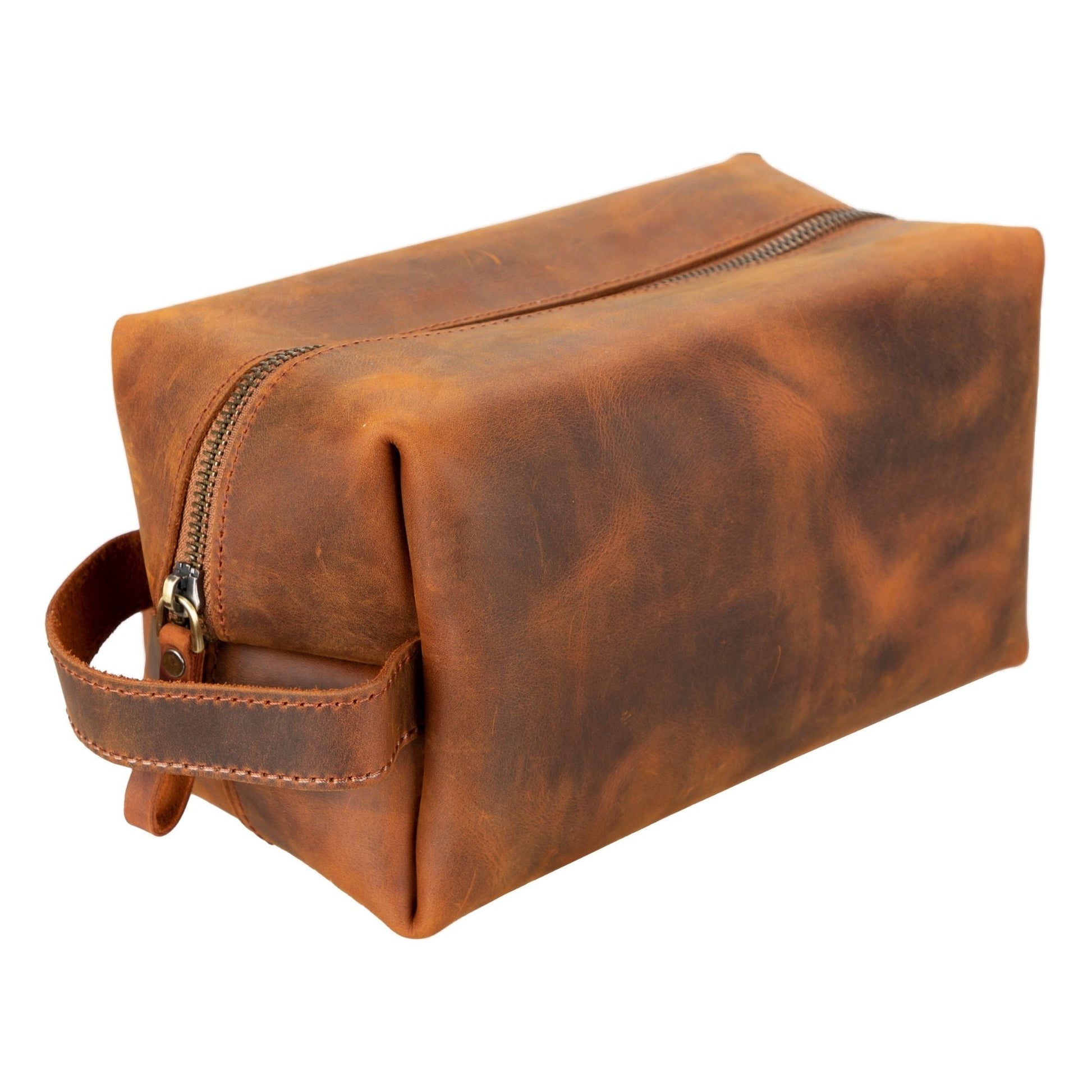Oswego Men's Leather Dopp Kit & Small Travel Handbag - Concordia Style Boutique