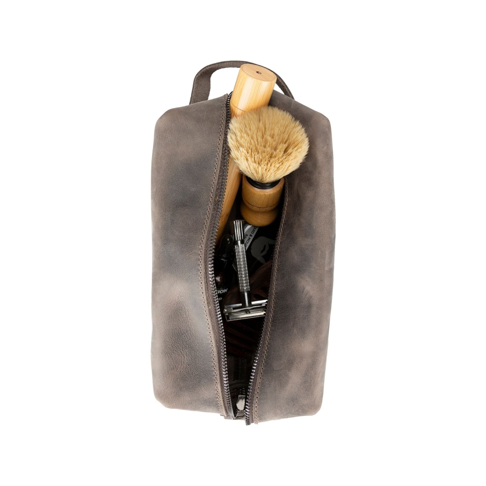 Oswego Men's Leather Dopp Kit & Small Travel Handbag - Concordia Style Boutique