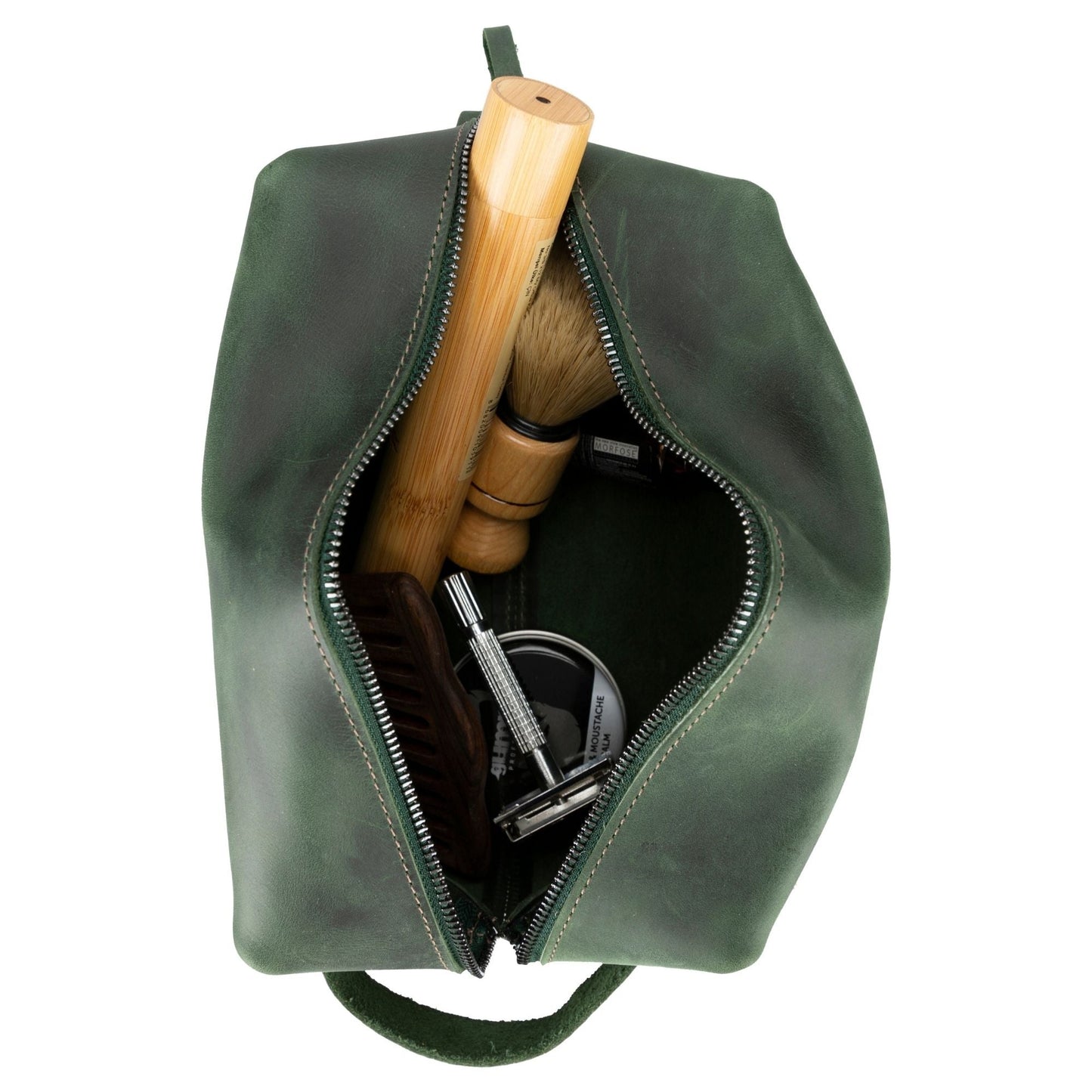 Oswego Men's Leather Dopp Kit & Small Travel Handbag - Concordia Style Boutique