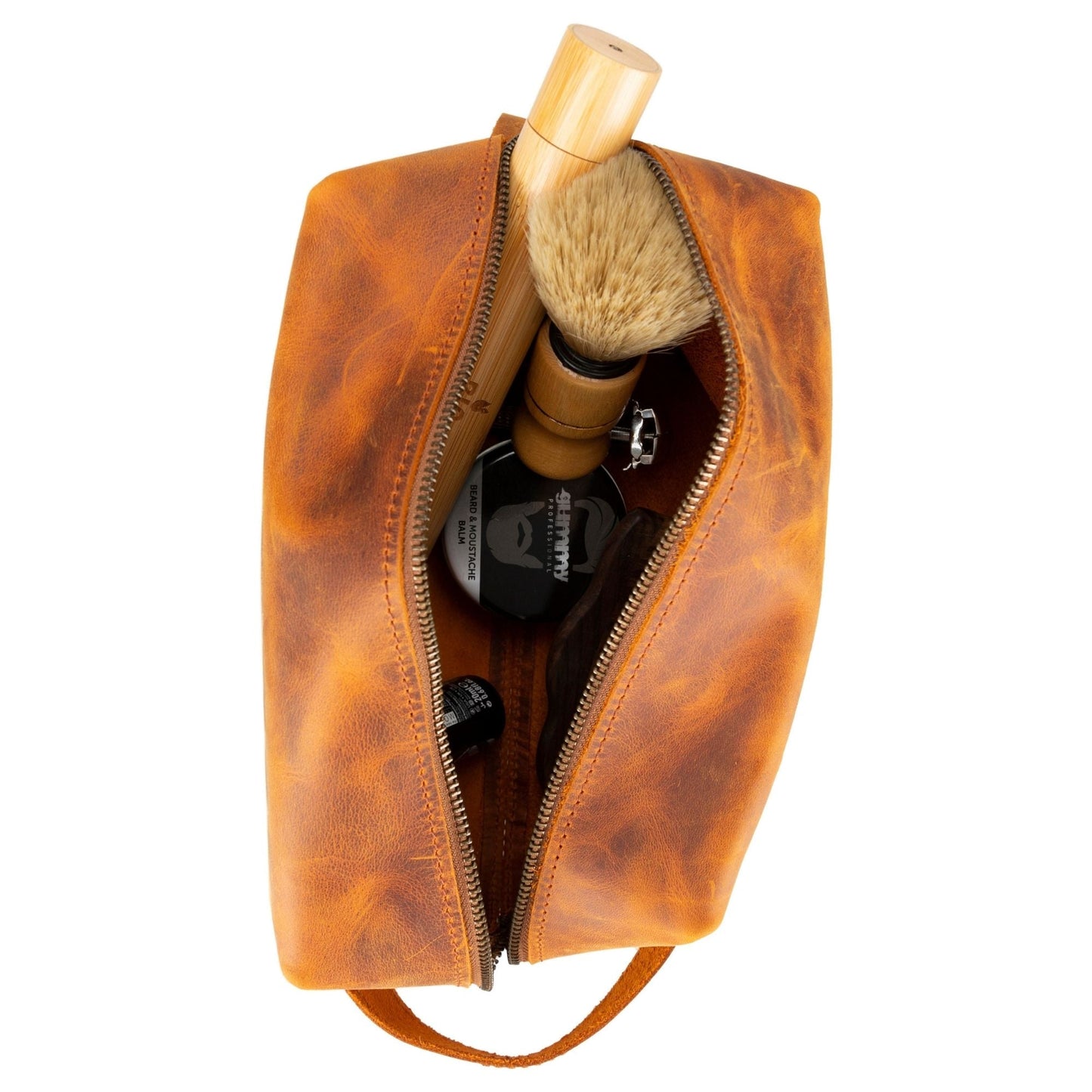 Oswego Men's Leather Dopp Kit & Small Travel Handbag - Concordia Style Boutique