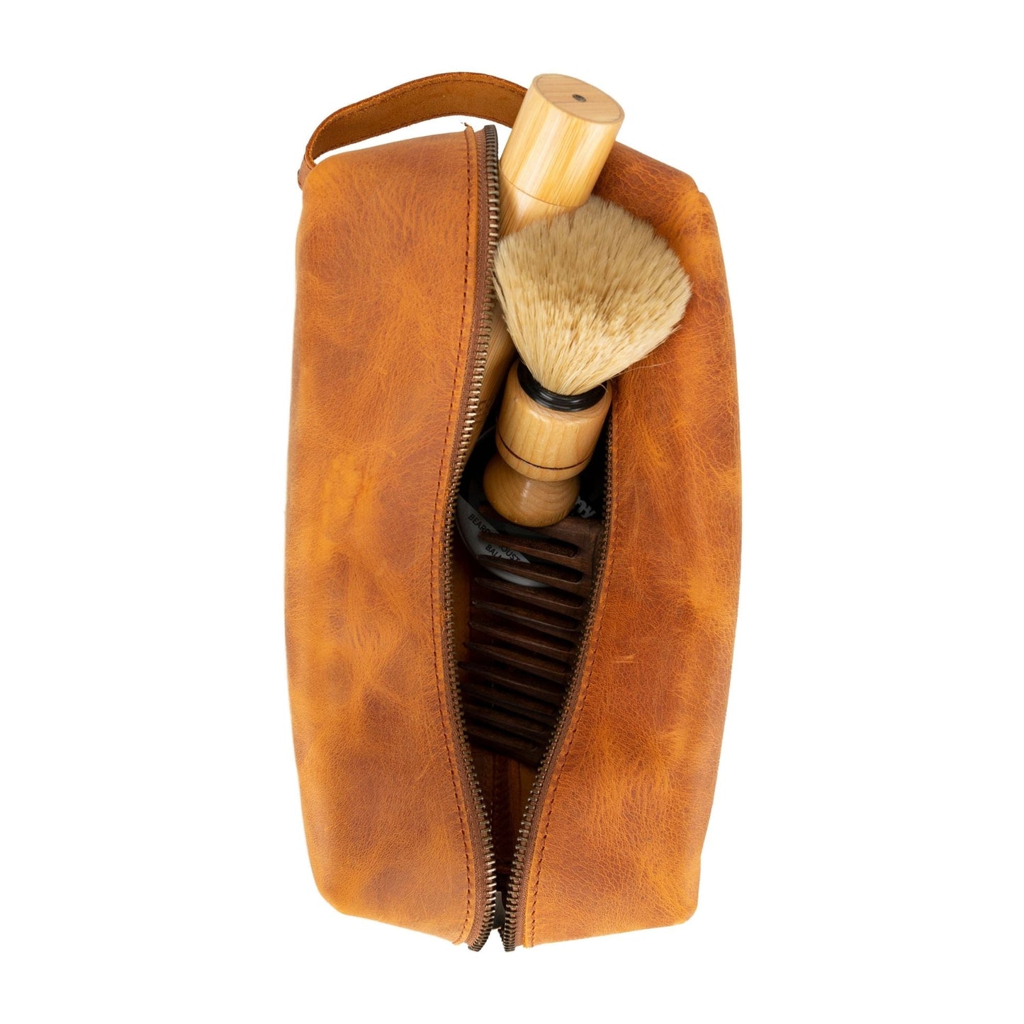 Oswego Men's Leather Dopp Kit & Small Travel Handbag - Concordia Style Boutique