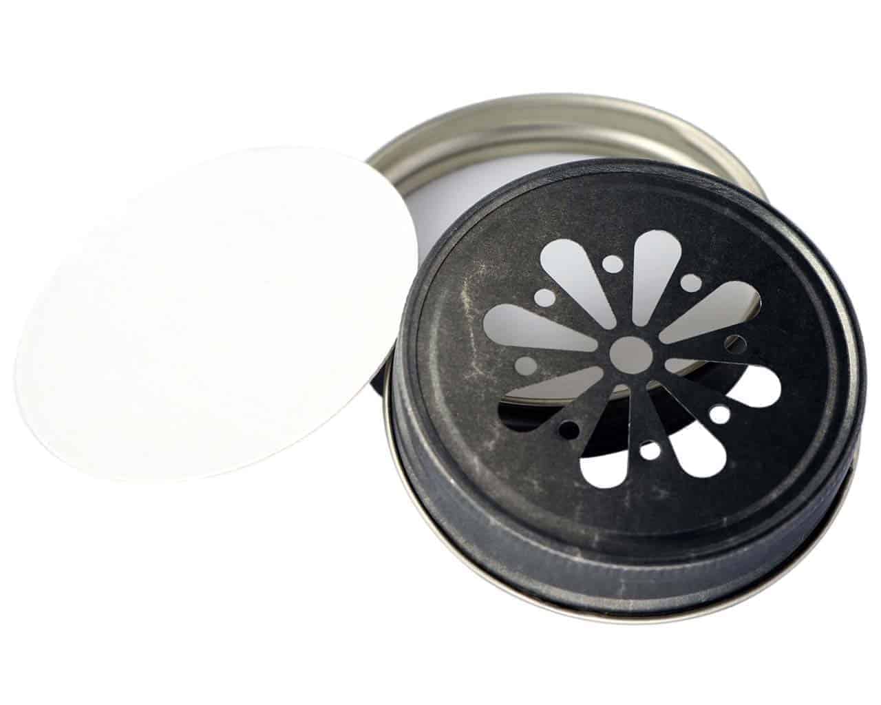 Antiqued Daisy Lids for Regular Mouth Mason Jars - Concordia Style Boutique