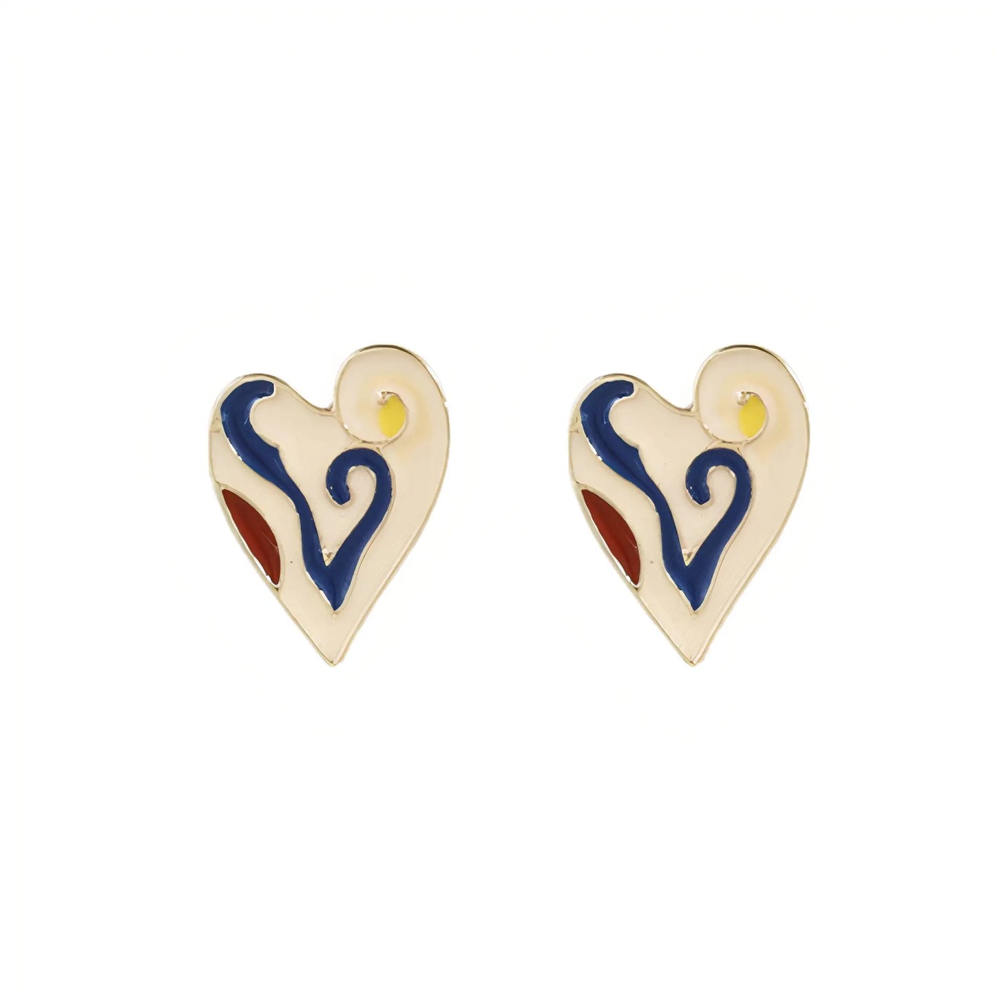 CB Heart Stud Earrings - Concordia Style Boutique