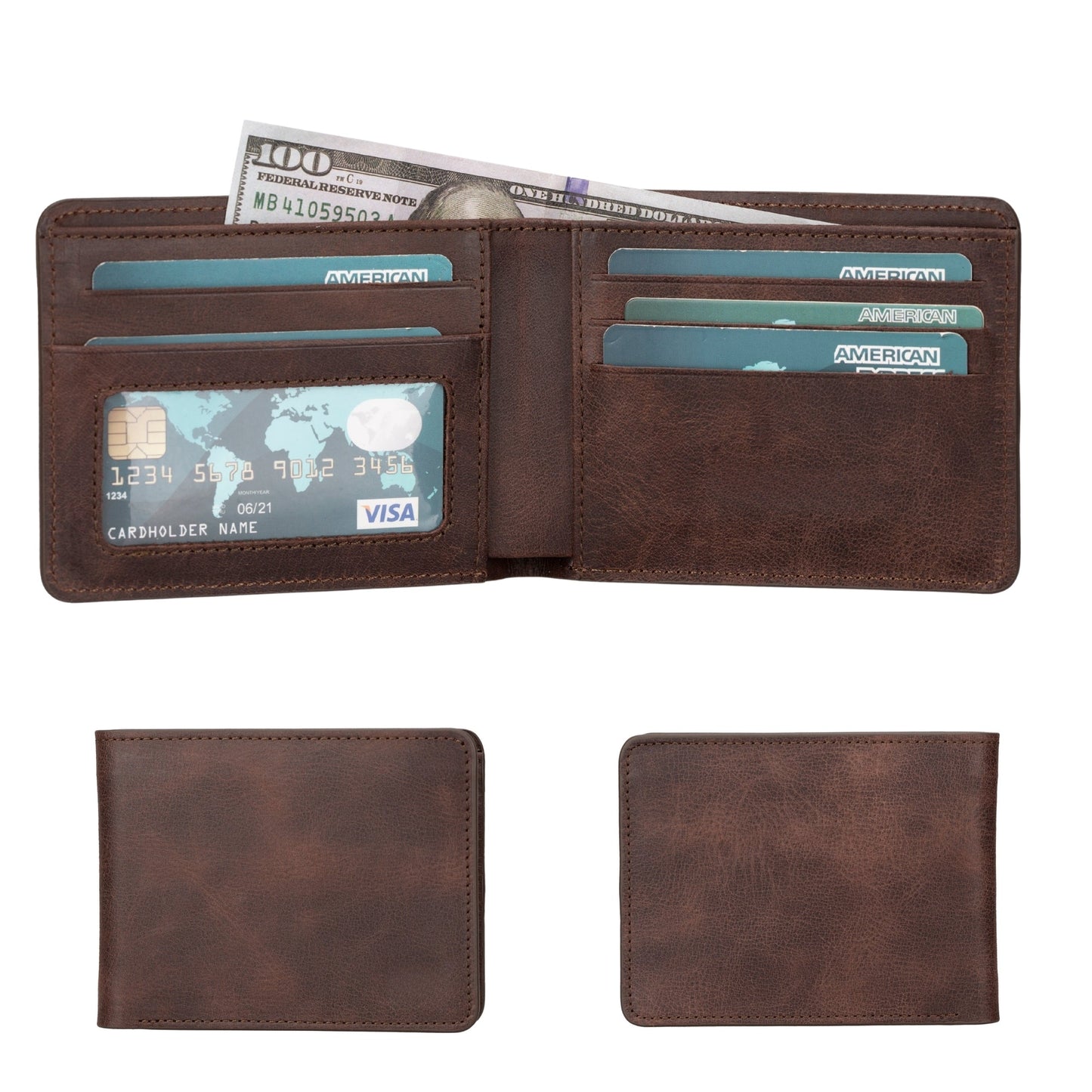 Arvada Handmade Bifold Leather Men Wallet - Concordia Style Boutique
