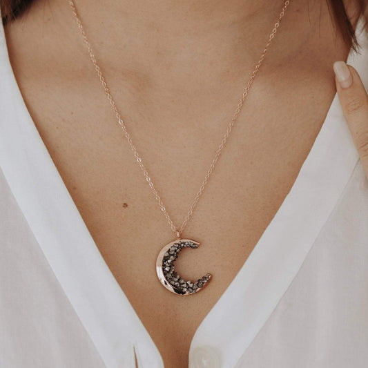 CRYSTAL MOON NECKLACE - Concordia Style Boutique