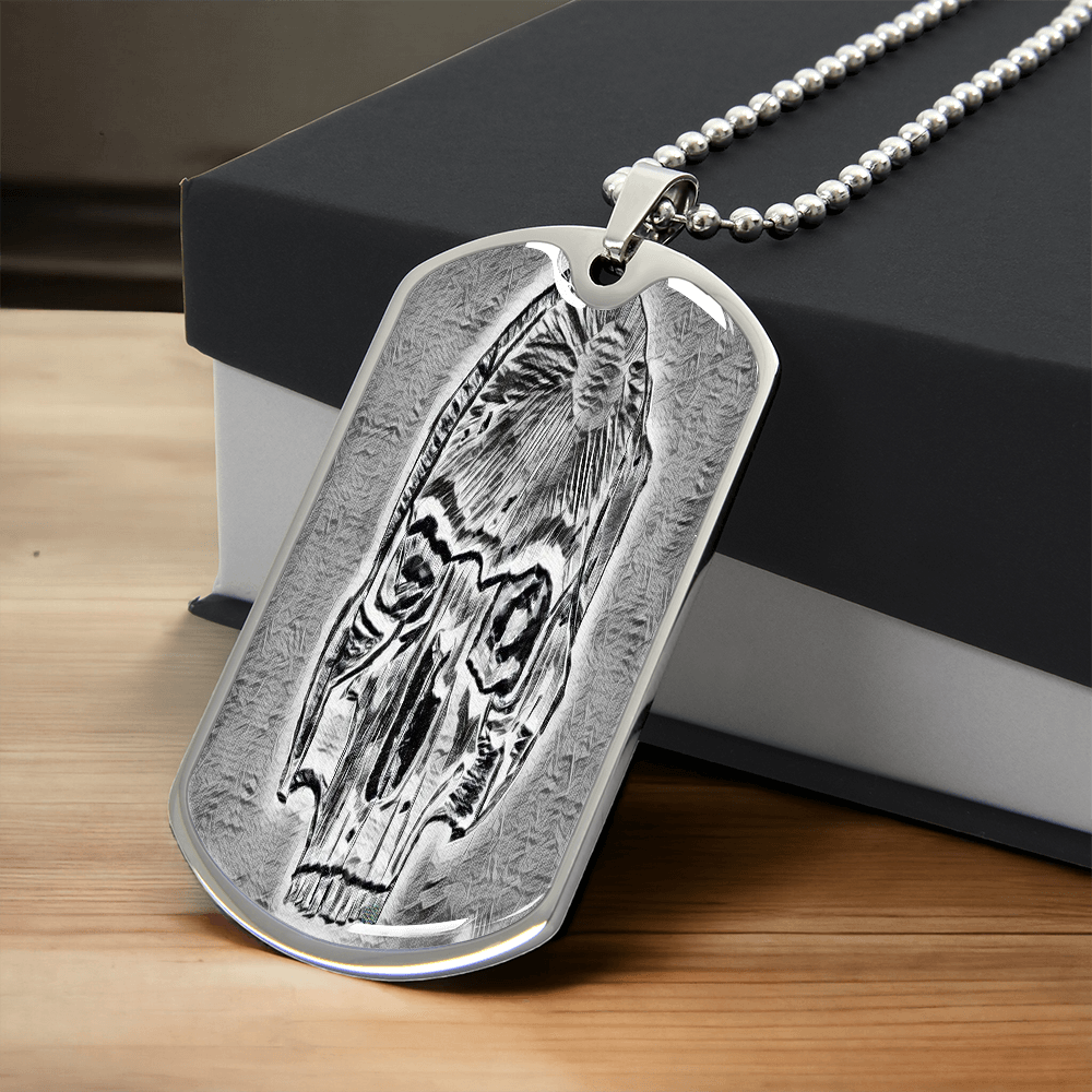 Dog Tag Necklace - "The Skull" - Premium Dog Tag Necklace from Concordia Style Boutique - Just $26.56! Shop now at Concordia Style Boutique