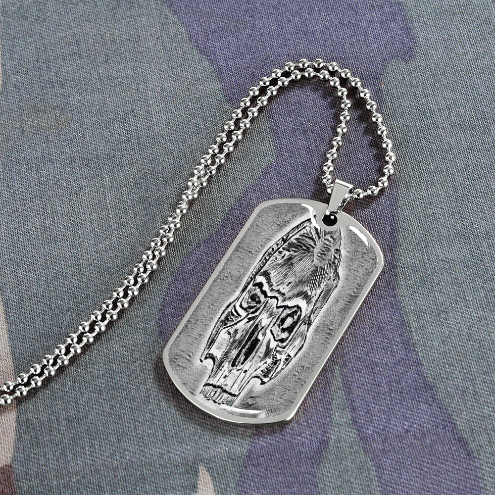 Dog Tag Necklace - "The Skull" - Premium Dog Tag Necklace from Concordia Style Boutique - Just $26.56! Shop now at Concordia Style Boutique