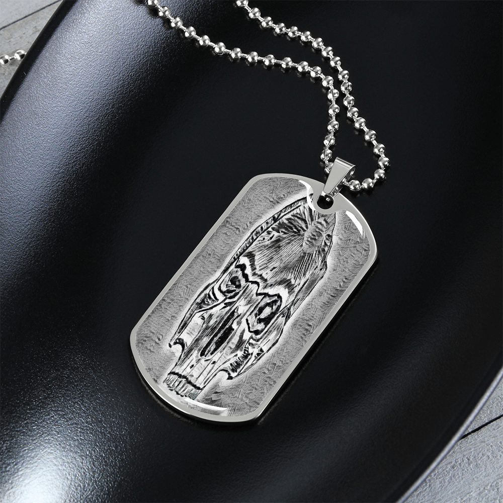 Dog Tag Necklace - "The Skull" - Premium Dog Tag Necklace from Concordia Style Boutique - Just $26.56! Shop now at Concordia Style Boutique