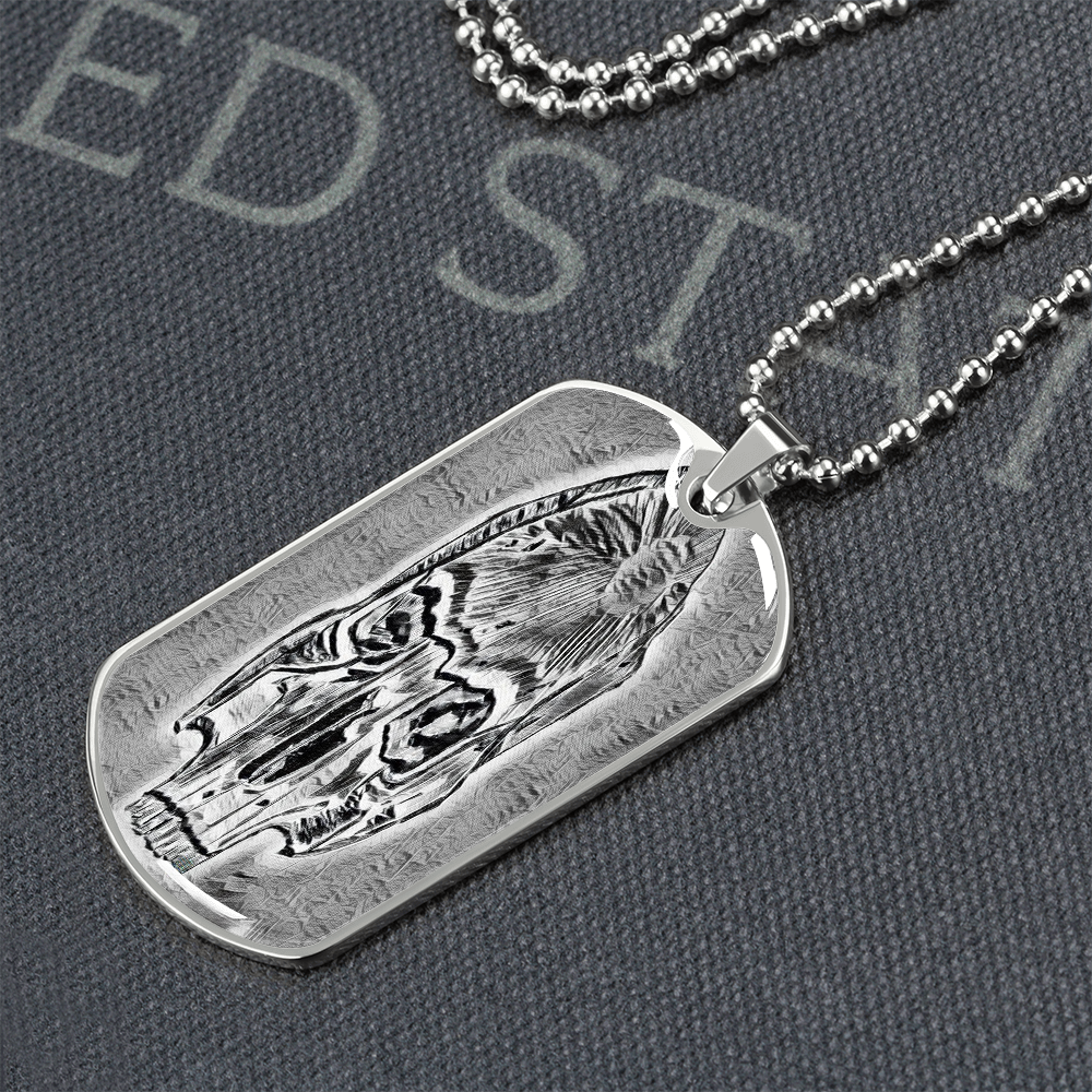 Dog Tag Necklace - "The Skull" - Premium Dog Tag Necklace from Concordia Style Boutique - Just $26.56! Shop now at Concordia Style Boutique