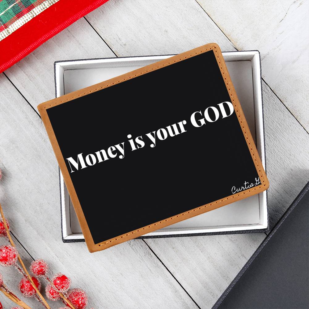 Money Is Your God - Graphic Leather Wallet - Premium Wallet from ShineOn Fulfillment - Just $44.95! Shop now at Concordia Style Boutique