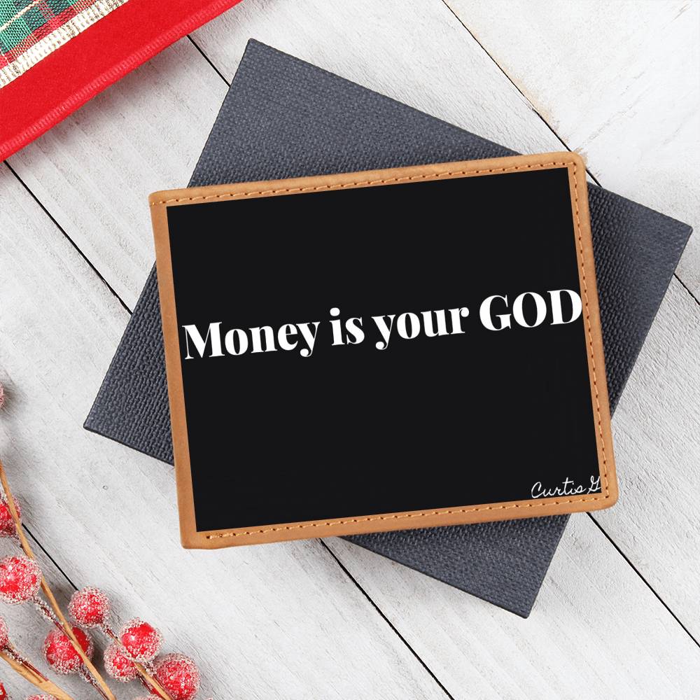 Money Is Your God - Graphic Leather Wallet - Premium Wallet from ShineOn Fulfillment - Just $44.95! Shop now at Concordia Style Boutique