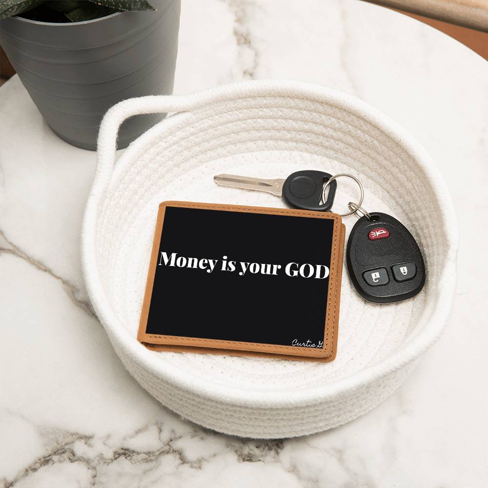 Money Is Your God - Graphic Leather Wallet - Premium Wallet from ShineOn Fulfillment - Just $44.95! Shop now at Concordia Style Boutique