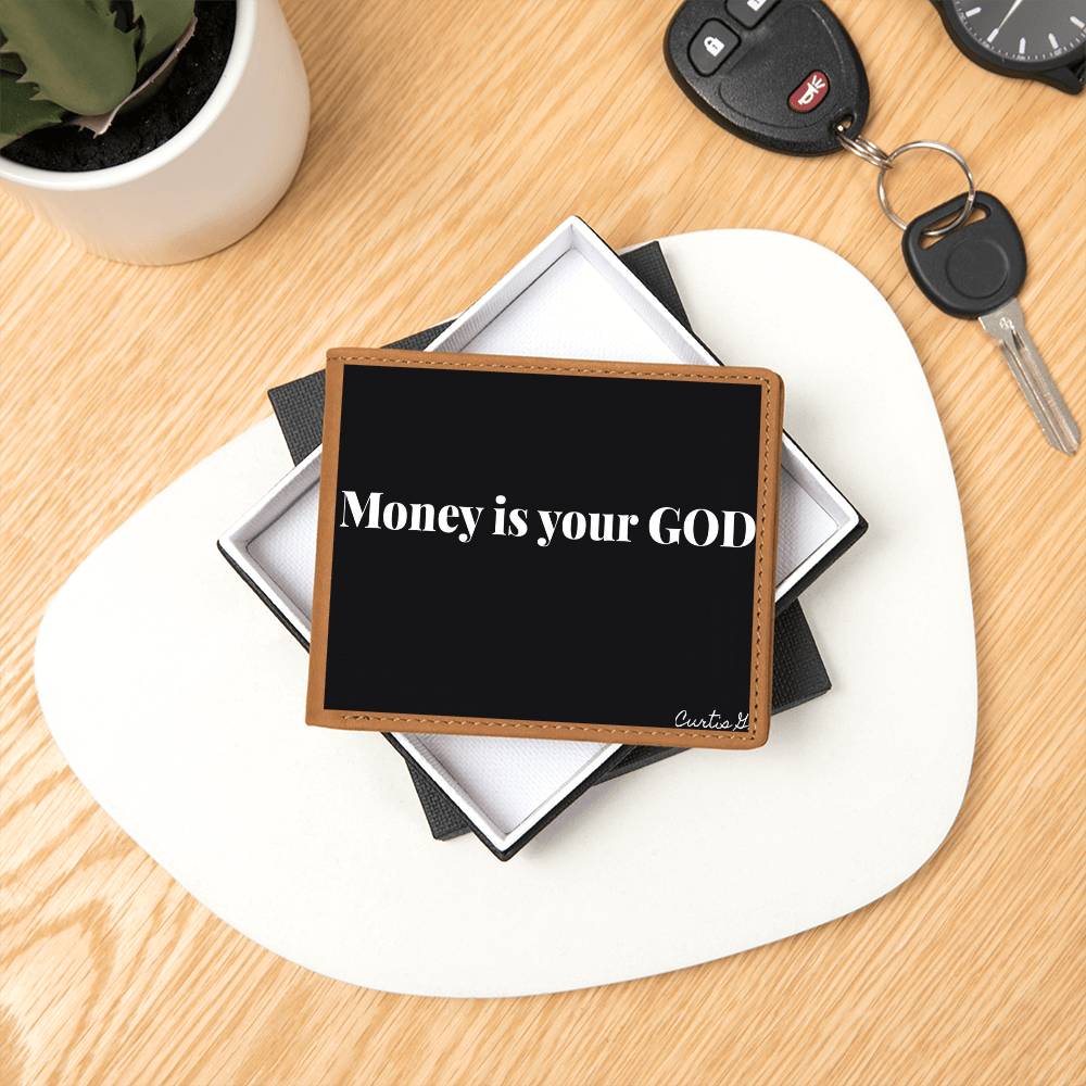 Money Is Your God - Graphic Leather Wallet - Premium Wallet from ShineOn Fulfillment - Just $44.95! Shop now at Concordia Style Boutique