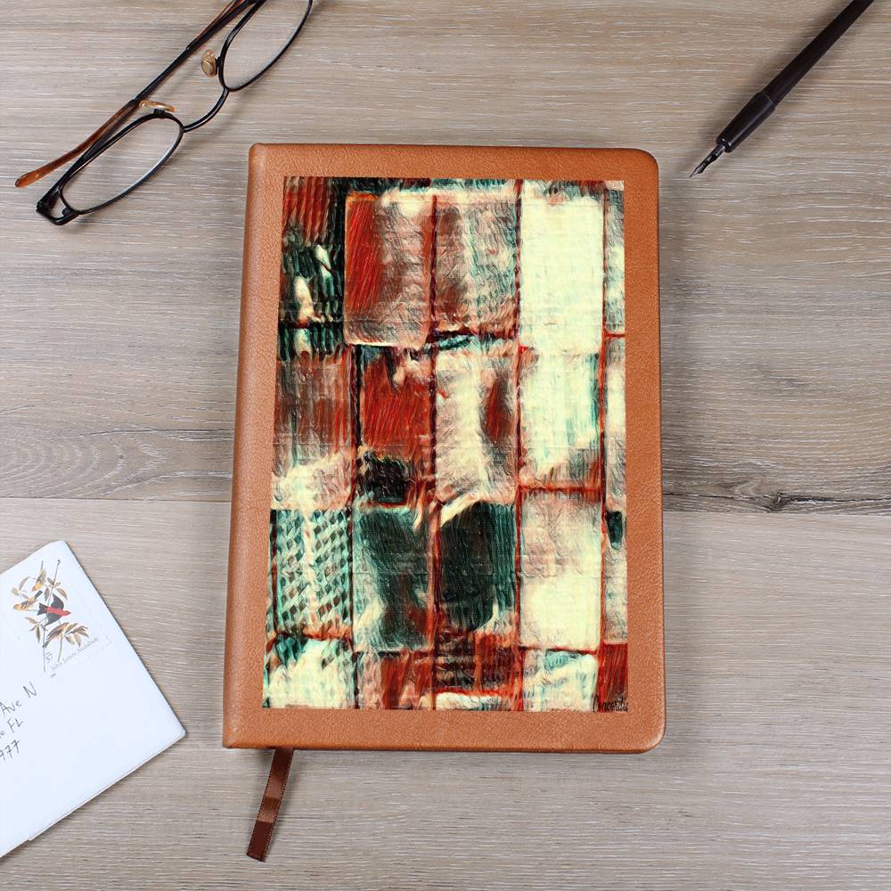 Square Dance -  Graphic Leather Journal - Premium Journal from ShineOn - Just $29.95! Shop now at Concordia Style Boutique