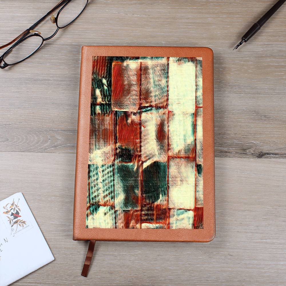 Square Dance -  Graphic Leather Journal - Premium Journal from ShineOn Fulfillment - Just $29.95! Shop now at Concordia Style Boutique