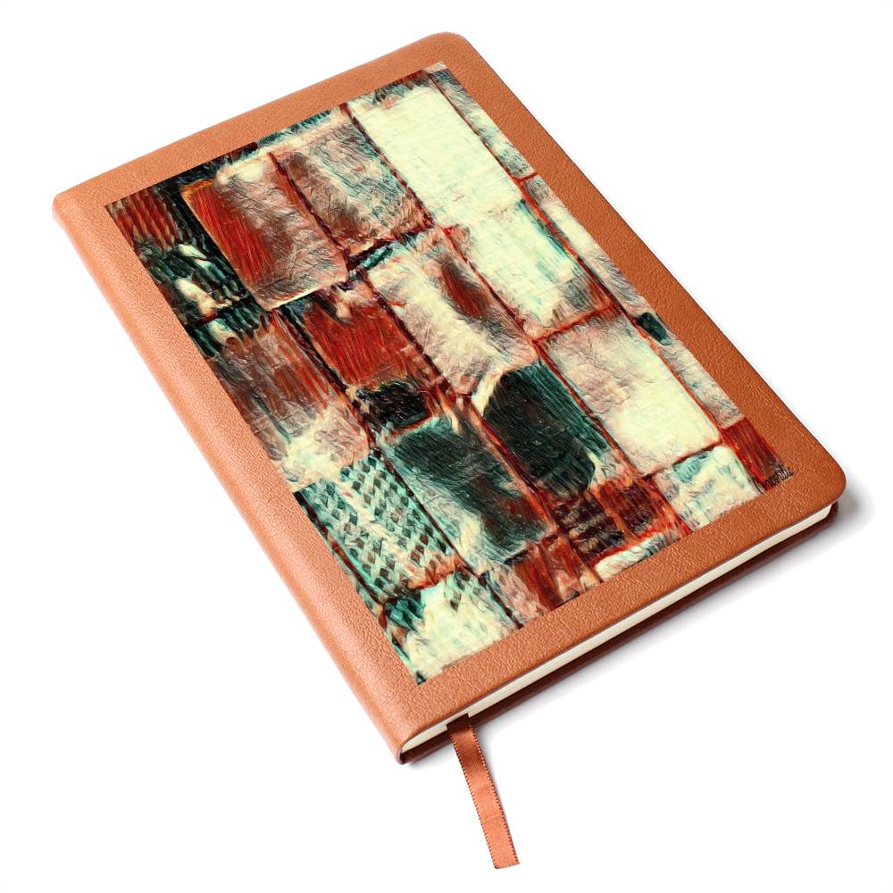 Square Dance -  Graphic Leather Journal - Premium Jewelry from ShineOn Fulfillment - Just $29.95! Shop now at Concordia Style Boutique
