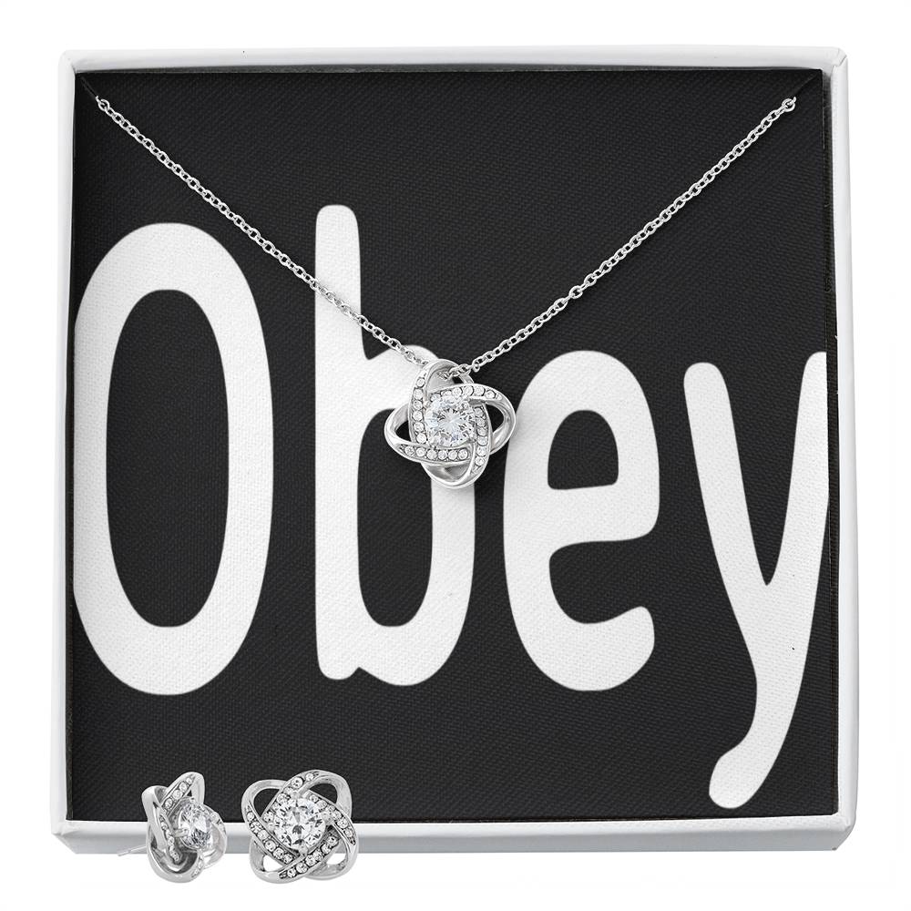 Obey - Love Knot - Premium Jewelry from ShineOn Fulfillment - Just $79.95! Shop now at Concordia Style Boutique