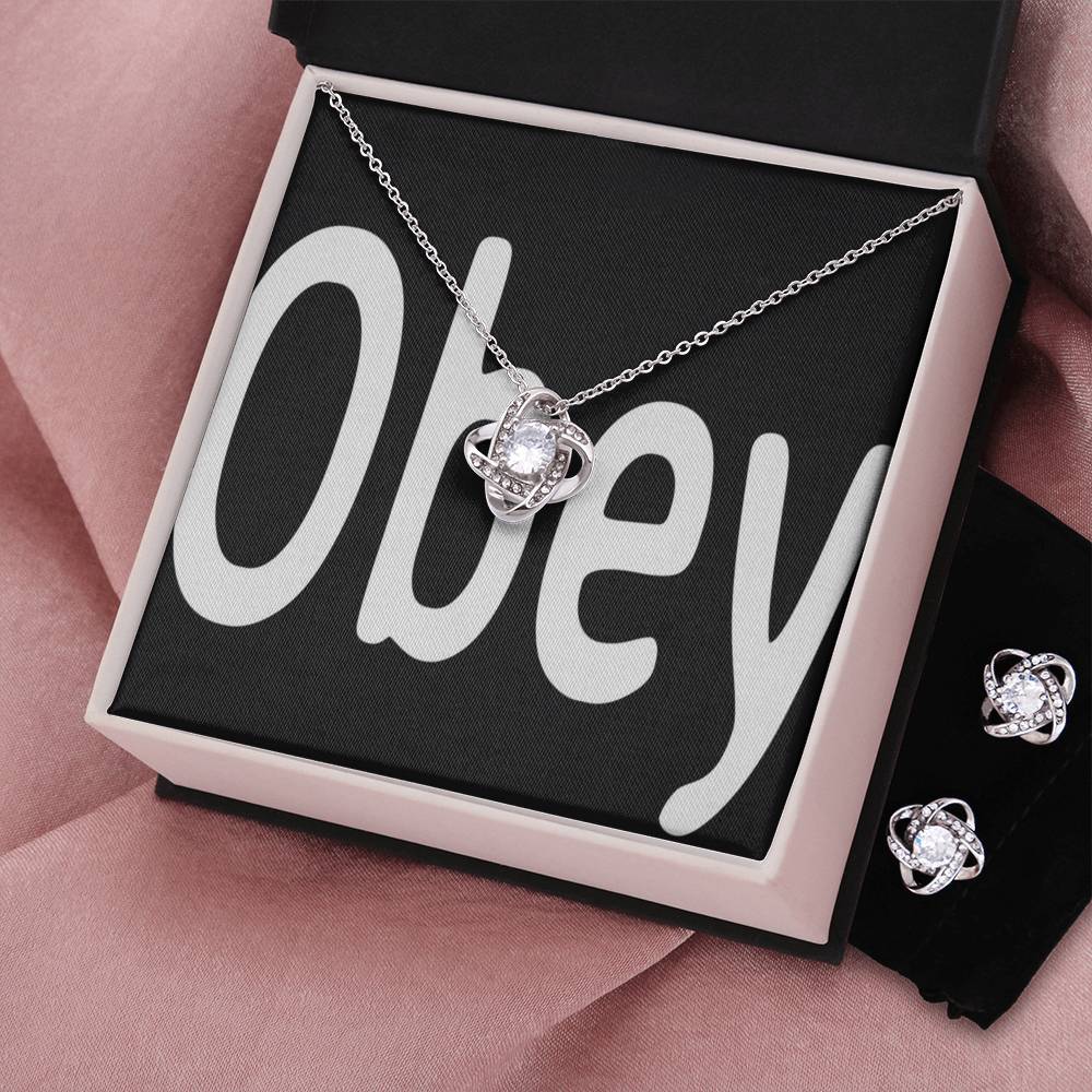 Obey - Love Knot - Premium Jewelry from ShineOn Fulfillment - Just $79.95! Shop now at Concordia Style Boutique