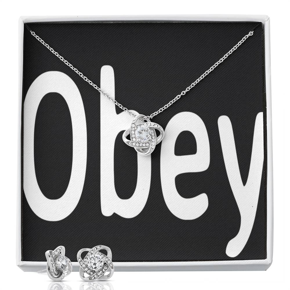 Obey - Love Knot - Premium Jewelry from ShineOn Fulfillment - Just $79.95! Shop now at Concordia Style Boutique