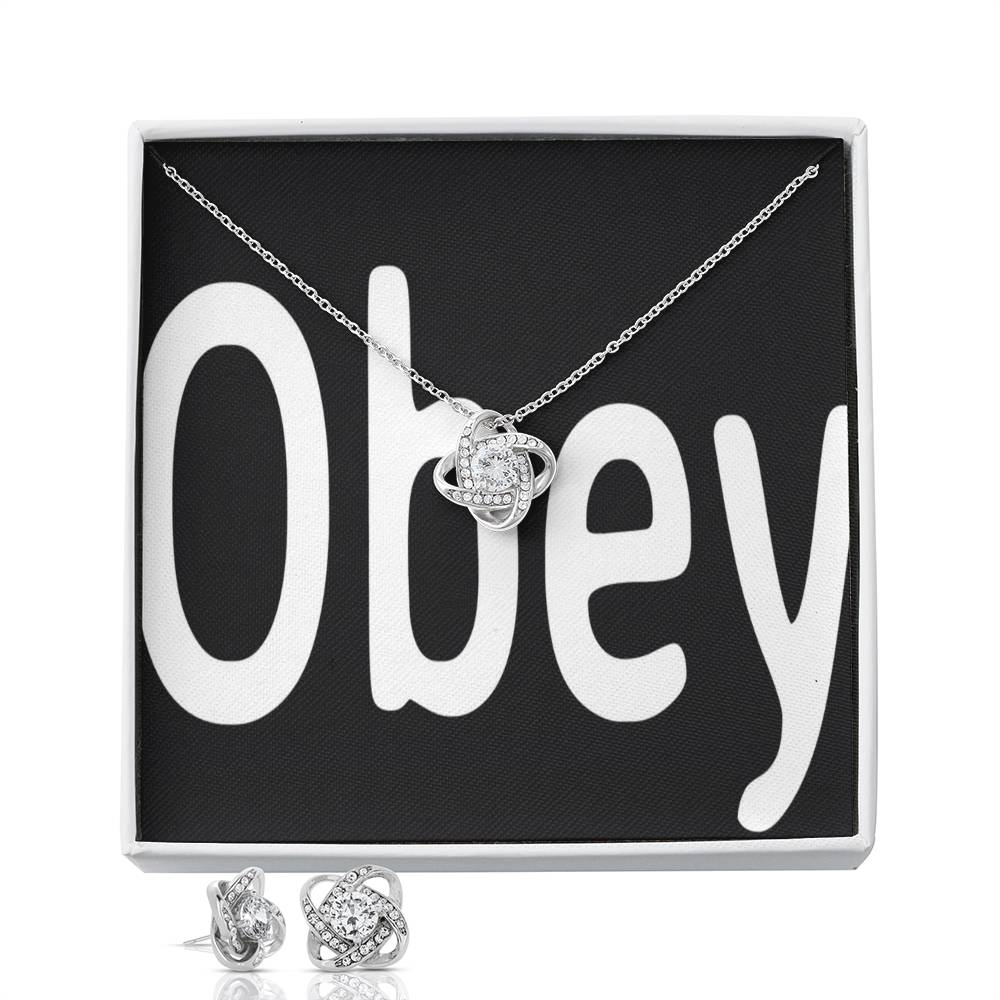 Obey - Love Knot - Premium Jewelry from ShineOn Fulfillment - Just $79.95! Shop now at Concordia Style Boutique