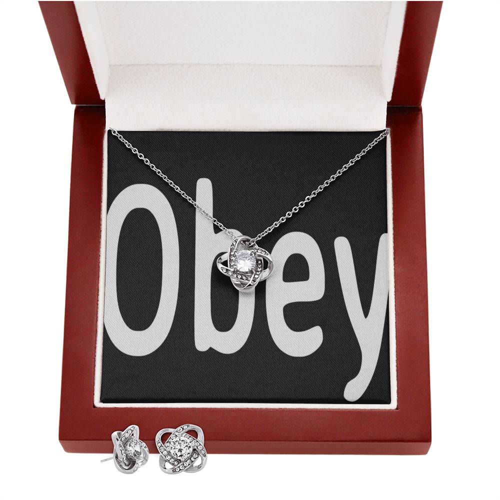 Obey - Love Knot - Premium Jewelry from ShineOn Fulfillment - Just $79.95! Shop now at Concordia Style Boutique