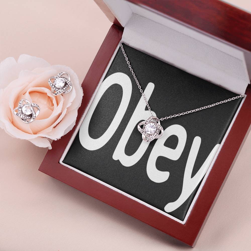 Obey - Love Knot - Premium Jewelry from ShineOn Fulfillment - Just $79.95! Shop now at Concordia Style Boutique