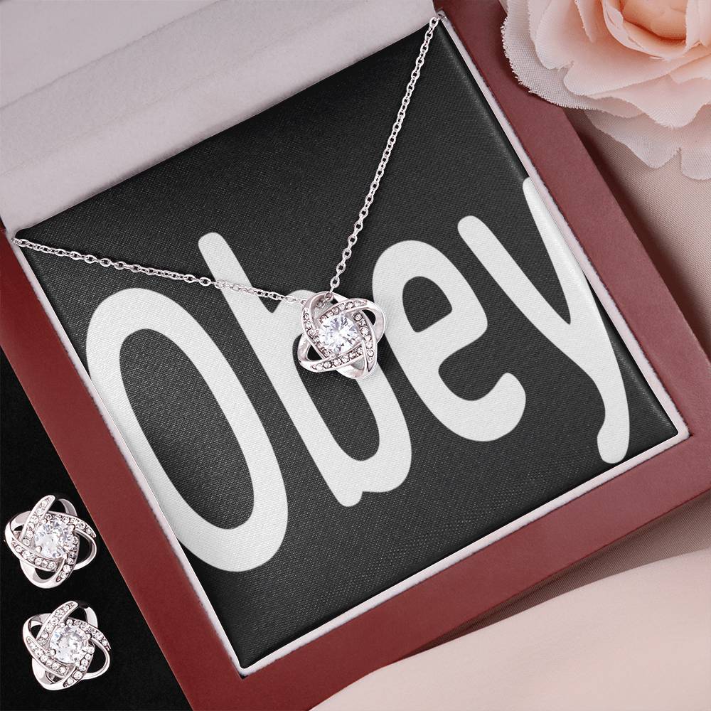 Obey - Love Knot - Premium Jewelry from ShineOn Fulfillment - Just $79.95! Shop now at Concordia Style Boutique