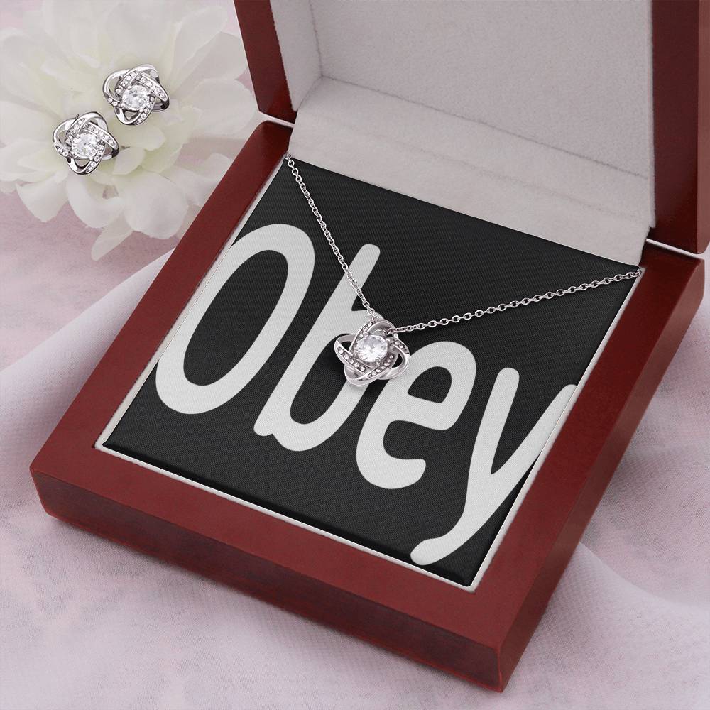 Obey - Love Knot - Premium Jewelry from ShineOn Fulfillment - Just $79.95! Shop now at Concordia Style Boutique